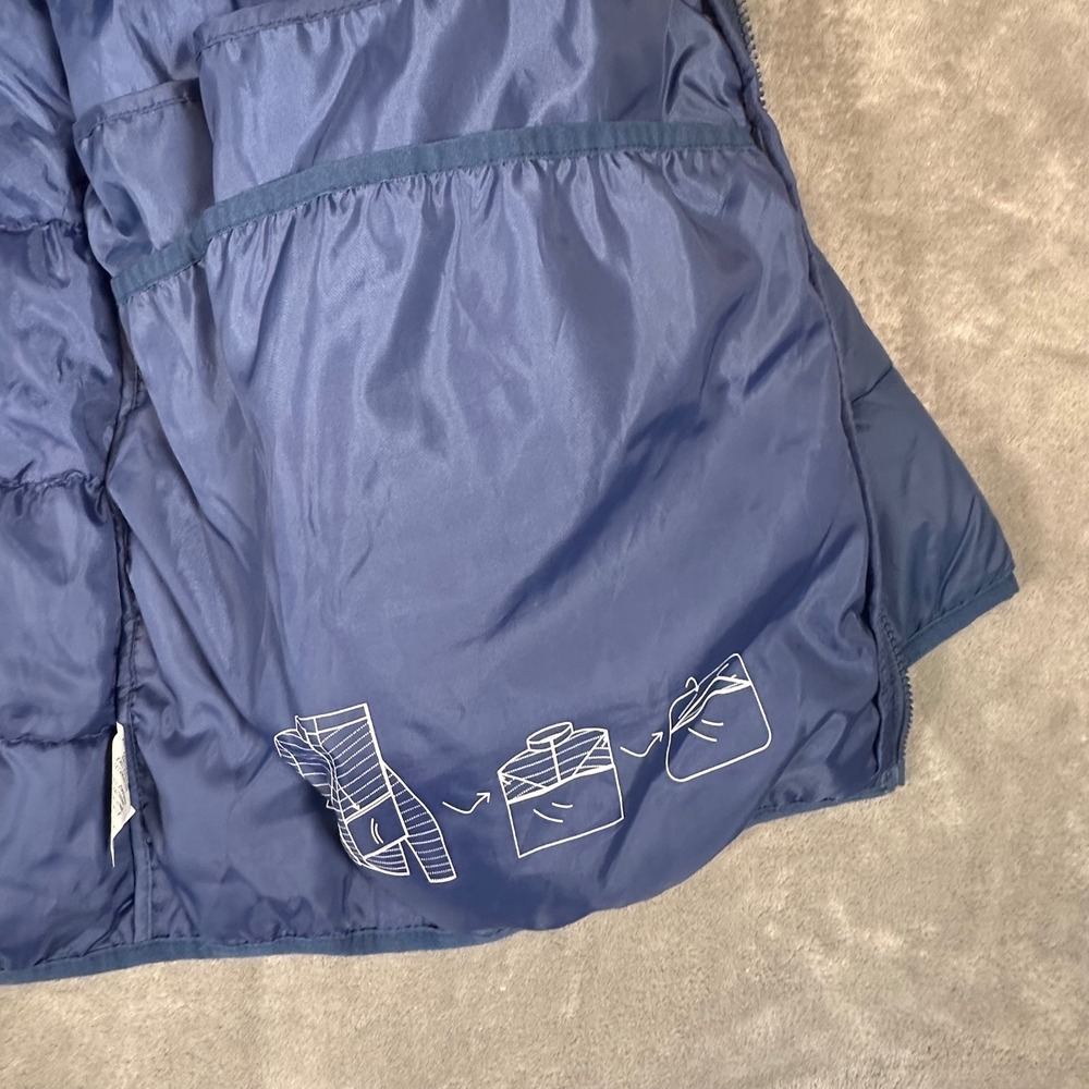 Swiss Tech Mens Blue Packable Puffer Jacket Size L 42-44 Quilted Full Zip Coat - Picture 5 of 10